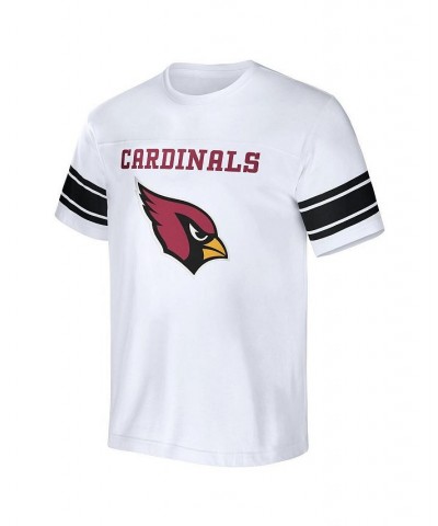 Men's NFL x Darius Rucker Collection by White Arizona Cardinals Football Striped T-shirt $24.95 T-Shirts