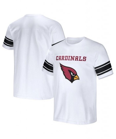 Men's NFL x Darius Rucker Collection by White Arizona Cardinals Football Striped T-shirt $24.95 T-Shirts