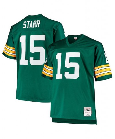 Men's Bart Starr Green Green Bay Packers Big and Tall 1968 Retired Player Replica Jersey $64.60 Jersey