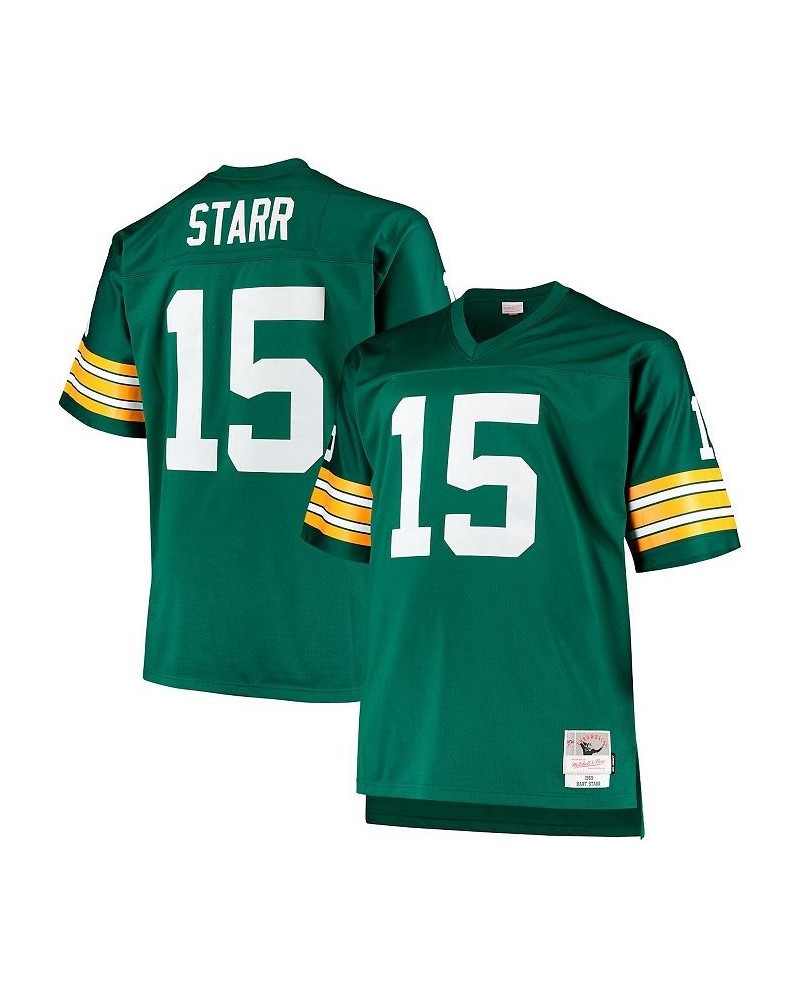 Men's Bart Starr Green Green Bay Packers Big and Tall 1968 Retired Player Replica Jersey $64.60 Jersey