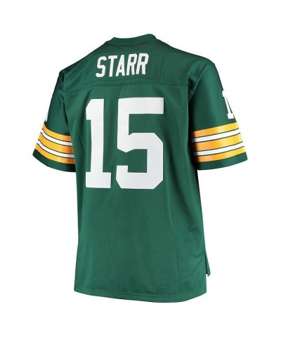 Men's Bart Starr Green Green Bay Packers Big and Tall 1968 Retired Player Replica Jersey $64.60 Jersey