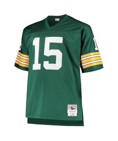 Men's Bart Starr Green Green Bay Packers Big and Tall 1968 Retired Player Replica Jersey $64.60 Jersey