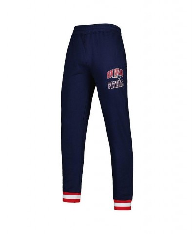 Men's Navy New England Patriots Blitz Fleece Jogger Pants $37.10 Pants