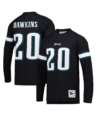 Men's Brian Dawkins Black Philadelphia Eagles 2003 Retired Player Name and Number Long Sleeve T-shirt $56.25 T-Shirts