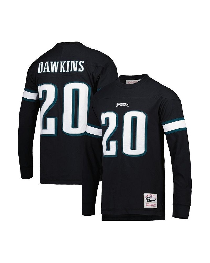 Men's Brian Dawkins Black Philadelphia Eagles 2003 Retired Player Name and Number Long Sleeve T-shirt $56.25 T-Shirts