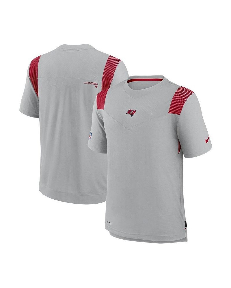 Men's Gray Tampa Bay Buccaneers Sideline Player UV Performance T-shirt $23.65 T-Shirts