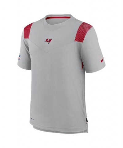 Men's Gray Tampa Bay Buccaneers Sideline Player UV Performance T-shirt $23.65 T-Shirts