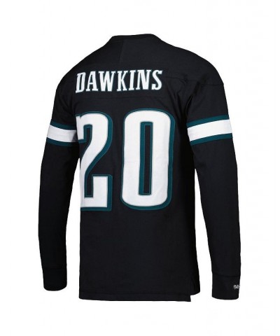 Men's Brian Dawkins Black Philadelphia Eagles 2003 Retired Player Name and Number Long Sleeve T-shirt $56.25 T-Shirts