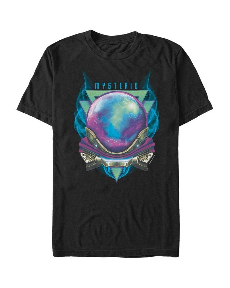 Marvel Men's Spider-Man Far From Home Mysterio Badge Bust Short Sleeve T-Shirt Black $18.19 T-Shirts