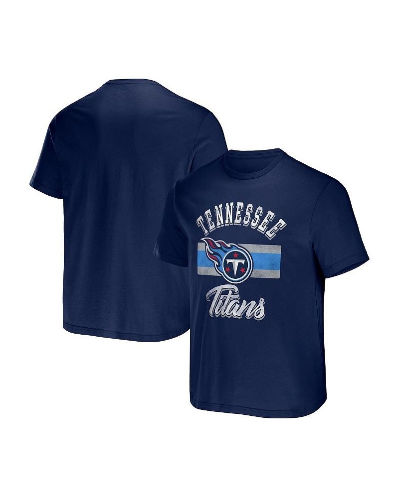 Men's NFL x Darius Rucker Collection by Navy Tennessee Titans Stripe T-shirt $23.00 T-Shirts