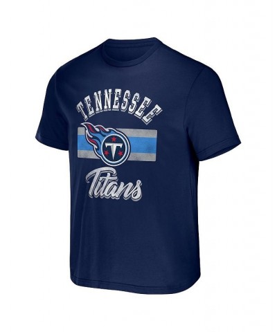 Men's NFL x Darius Rucker Collection by Navy Tennessee Titans Stripe T-shirt $23.00 T-Shirts