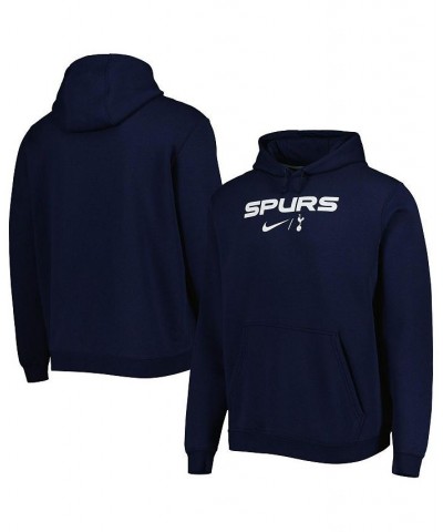 Men's Navy Tottenham Hotspur Lockup Club Pullover Hoodie $32.00 Sweatshirt