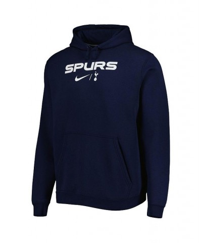 Men's Navy Tottenham Hotspur Lockup Club Pullover Hoodie $32.00 Sweatshirt