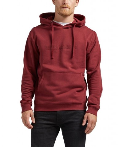 Men's Logo Hoodie Sweatshirt Red $29.58 Sweatshirt