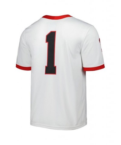 Men's White Georgia Bulldogs 1 Away Game Jersey $48.30 Jersey