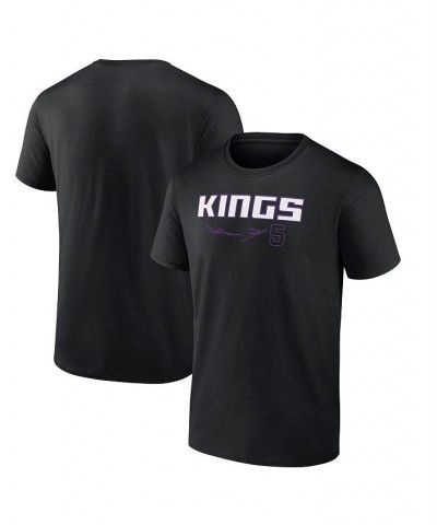 Men's Branded De'Aaron Fox Black Sacramento Kings Name and Number T-shirt $18.59 T-Shirts