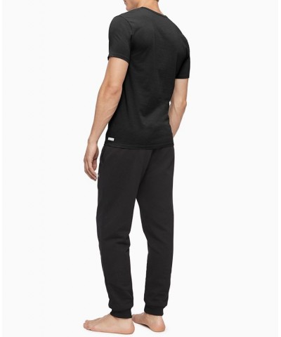 Men's 3-Pack Cotton Stretch V-Neck T-Shirts Black $17.33 Undershirt