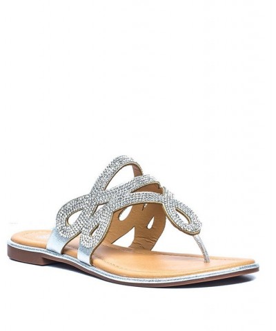 Amelia Flat Sandal Silver $37.79 Shoes