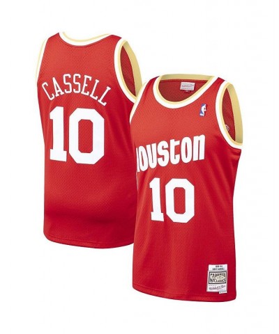 Men's Sam Cassell Red Houston Rockets 1993-94 Hardwood Classics Swingman Player Jersey $39.96 Jersey