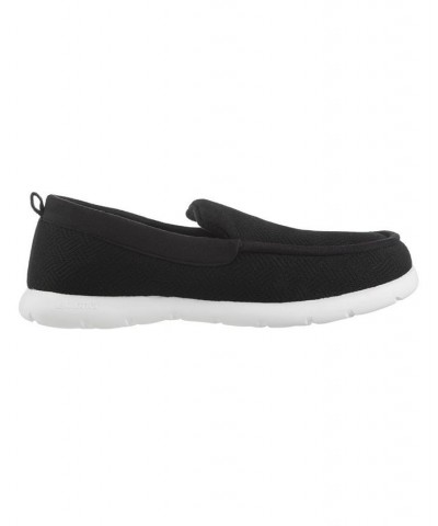 Signature Men's Zenz Hatch Knit Slip On Indoor/Outdoor Slippers Black $15.18 Shoes