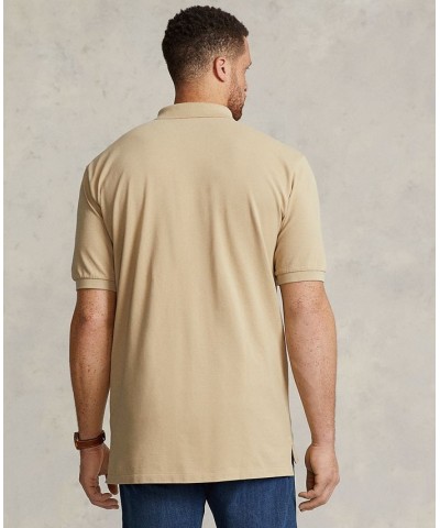 Men's Big & Tall Iconic Mesh Polo Shirt Coastal Beige $51.60 Polo Shirts