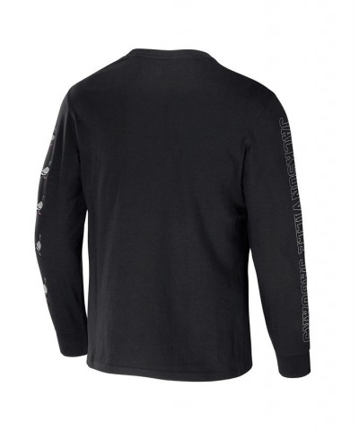 Men's NFL X Staple Black Jacksonville Jaguars World Renowned Long Sleeve T-shirt $17.63 T-Shirts