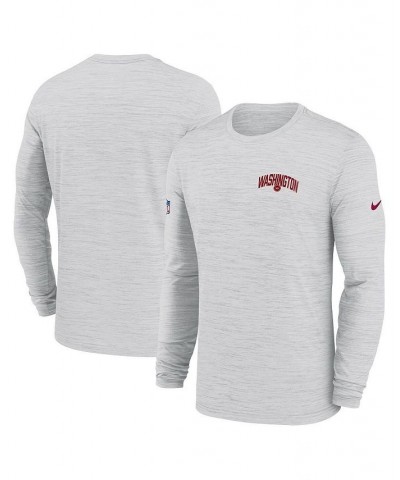 Men's White Washington Football Team Velocity Athletic Stack Performance Long Sleeve T-shirt $24.20 T-Shirts