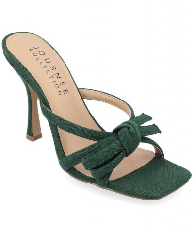 Women's Cilicia Stiletto Sandal Green $49.39 Shoes