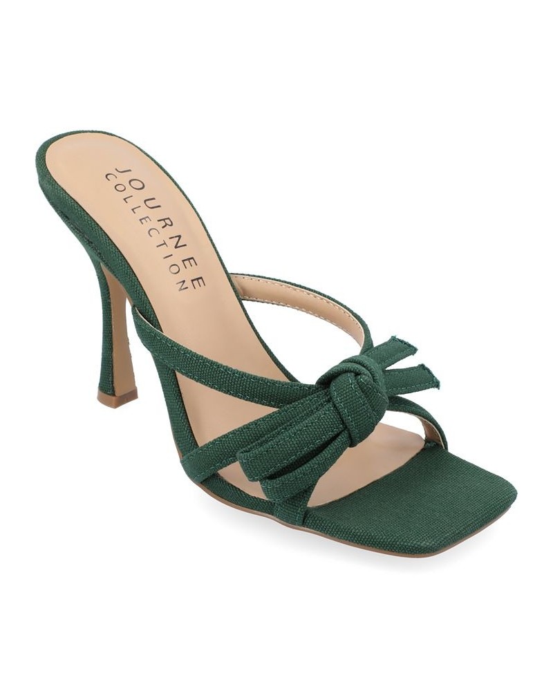 Women's Cilicia Stiletto Sandal Green $49.39 Shoes