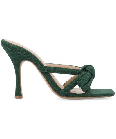 Women's Cilicia Stiletto Sandal Green $49.39 Shoes