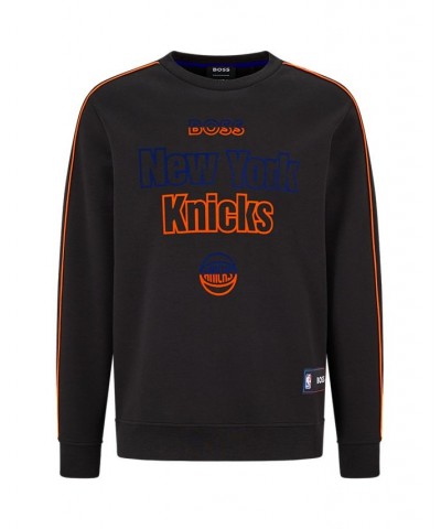 BOSS x NBA Men's New York Knicks Regular-Fit Sweatshirt Black $64.61 Sweatshirt