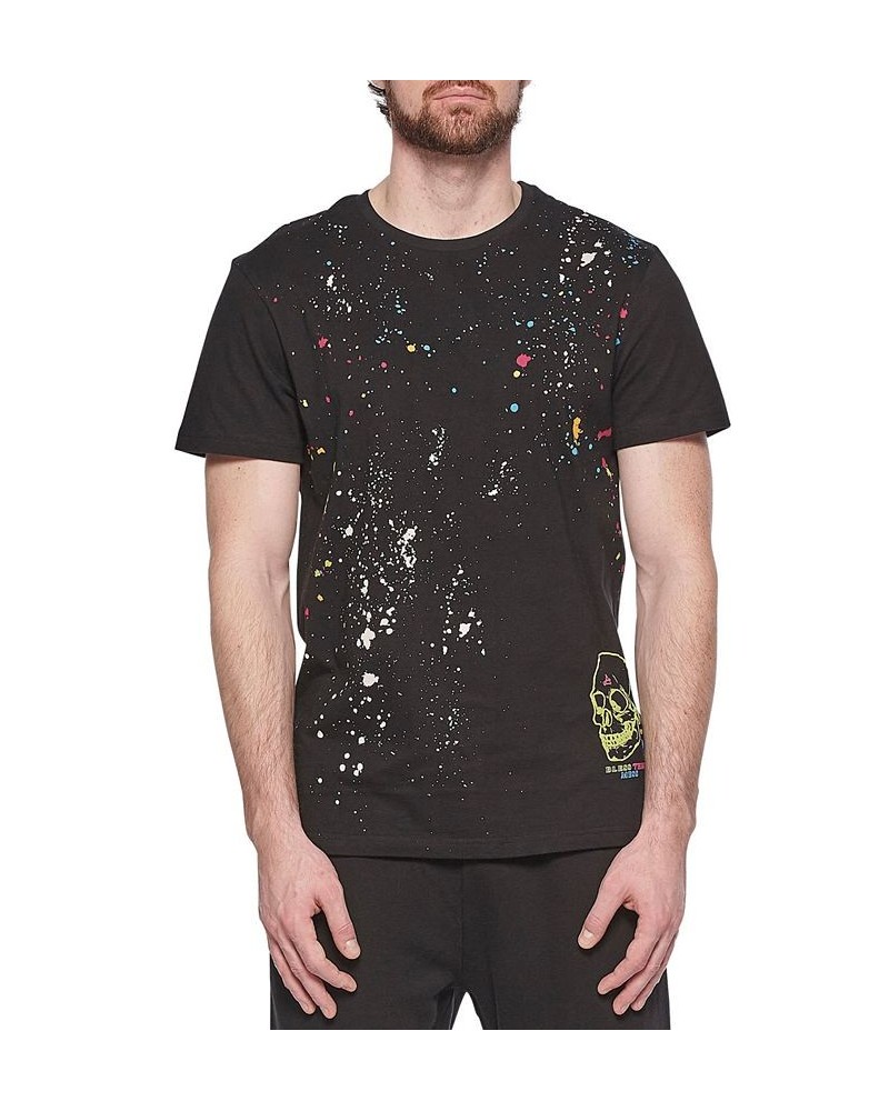 ELEVEN PARIS Men's Splatter Logo Graphic T-Shirt Multi $30.16 T-Shirts