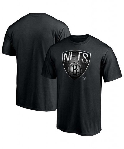 Men's Black Brooklyn Nets Midnight Mascot Team T-shirt $17.97 T-Shirts