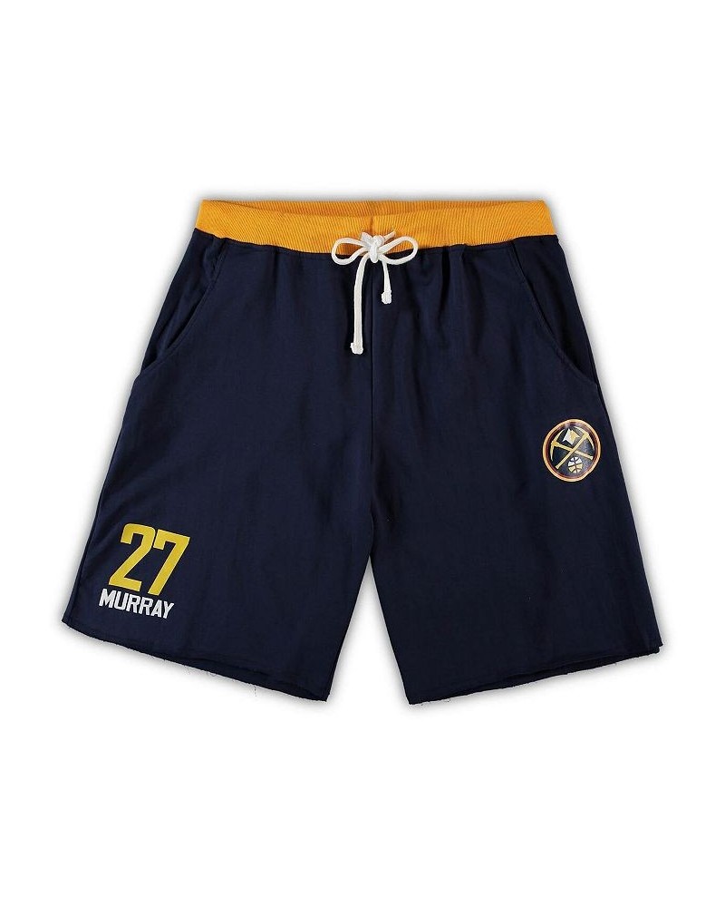 Men's Jamal Murray Navy Denver Nuggets Big and Tall French Terry Name and Number Shorts $27.99 Shorts