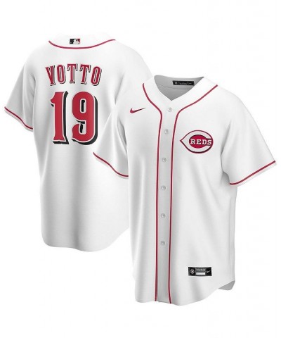 Men's Joey Votto White Cincinnati Reds Home Replica Player Name Jersey $63.80 Jersey