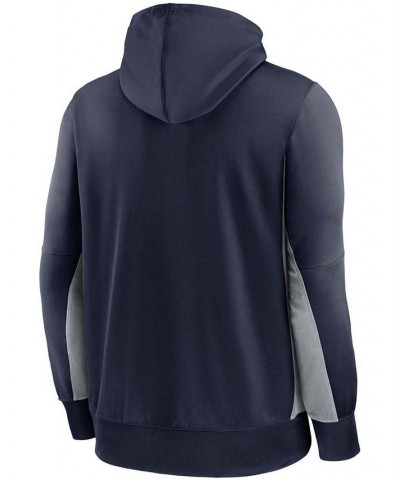 Men's College Navy, Gray Seattle Seahawks Mascot Performance Full-Zip Hoodie $28.00 Sweatshirt