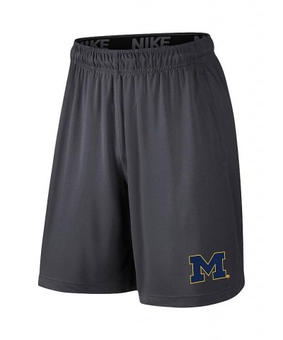 Men's Anthracite Michigan Wolverines College Primary Logo 2.0 Fly Performance Shorts $25.85 Shorts