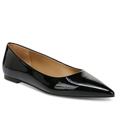 Women's Wanda Pointed Toe Flats Black $63.00 Shoes