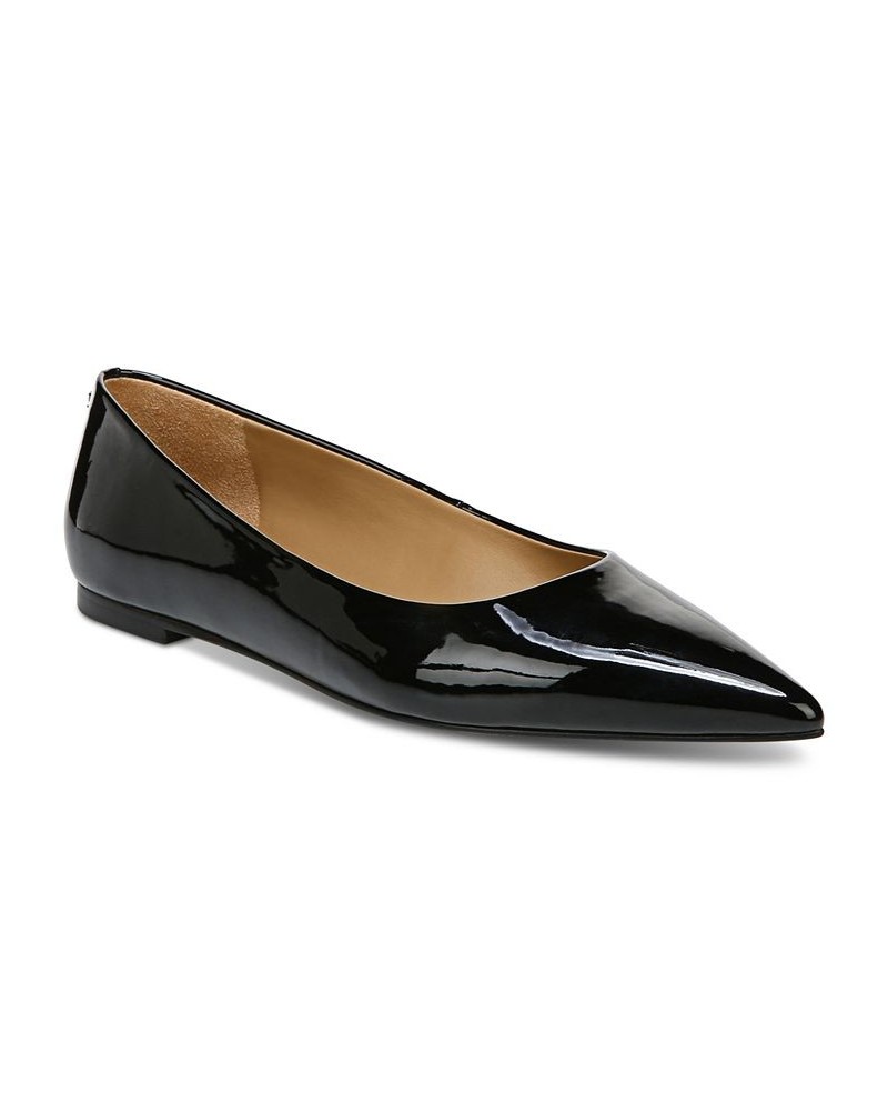 Women's Wanda Pointed Toe Flats Black $63.00 Shoes