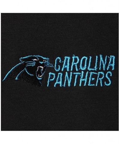 Men's Black Carolina Panthers Shag Tri-Blend Full-Zip Raglan Hoodie $53.90 Sweatshirt