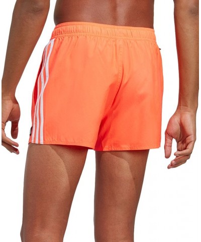 Men's 3-Stripes Classics Very Short 3" Swim Shorts Orange $23.63 Swimsuits