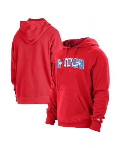 Men's Red Houston Rockets 2020/21 City Edition Pullover Hoodie $24.94 Sweatshirt