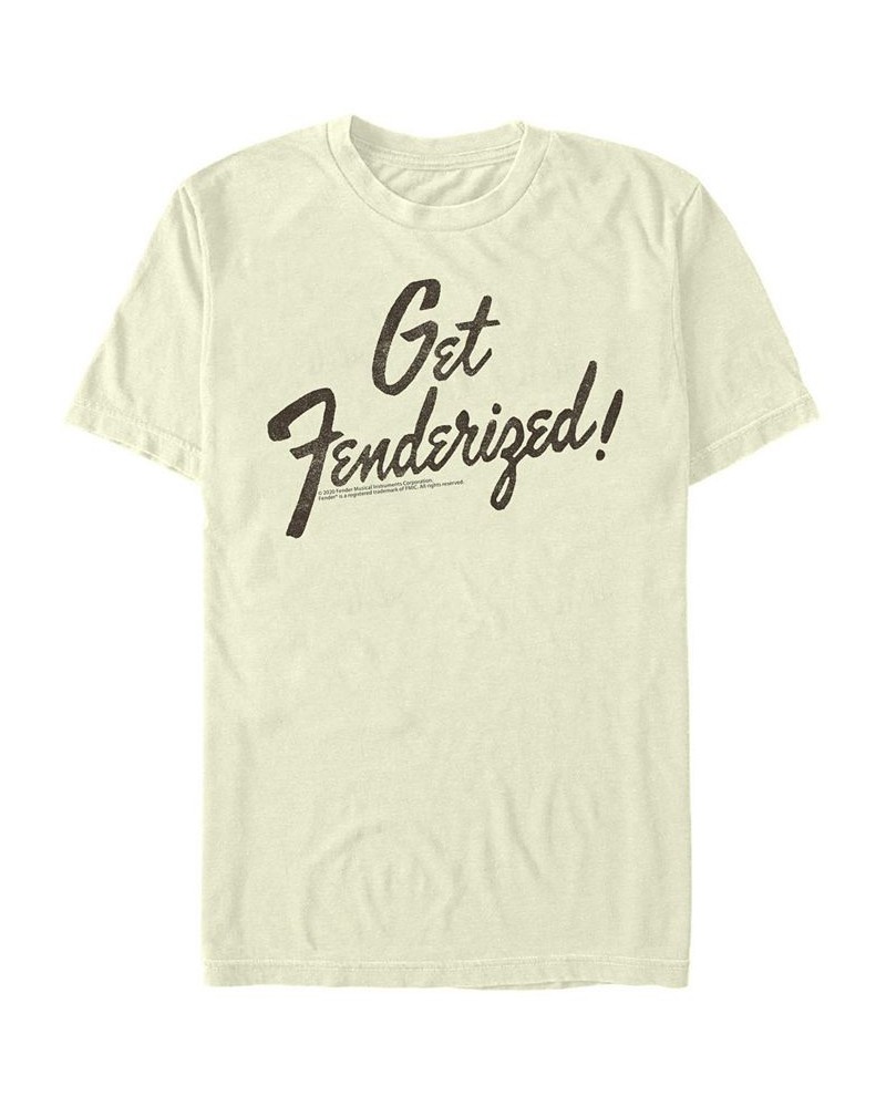 Men's Get Fenderized Short Sleeve Crew T-shirt Tan/Beige $18.54 T-Shirts