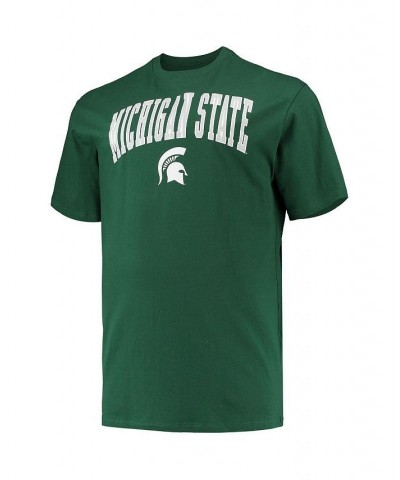 Men's Green Michigan State Spartans Big and Tall Arch Over Wordmark T-shirt $18.80 T-Shirts