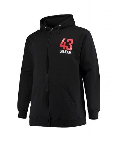 Men's Branded Pascal Siakam Black Toronto Raptors Big and Tall Player Name and Number Full-Zip Hoodie Jacket $29.00 Jackets