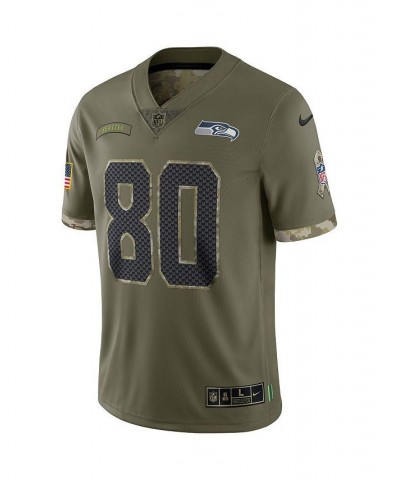 Men's Steve Largent Olive Seattle Seahawks 2022 Salute To Service Retired Player Limited Jersey $52.20 Jersey