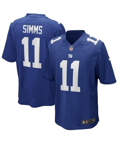 Men's Phil Simms Royal New York Giants Game Retired Player Jersey $41.73 Jersey