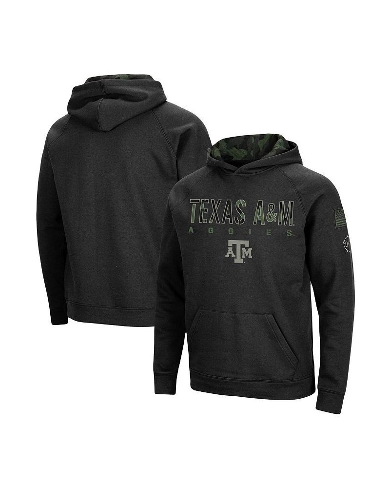 Men's Black Texas A&M Aggies Big and Tall OHT Military-Inspired Appreciation Raglan Pullover Hoodie $38.40 Sweatshirt