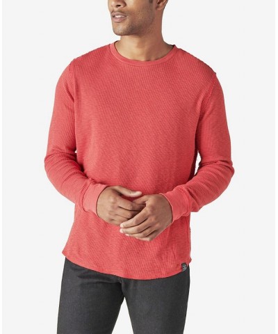 Men's Thermal Crewneck Long Sleeve Sweater $32.67 Sweaters