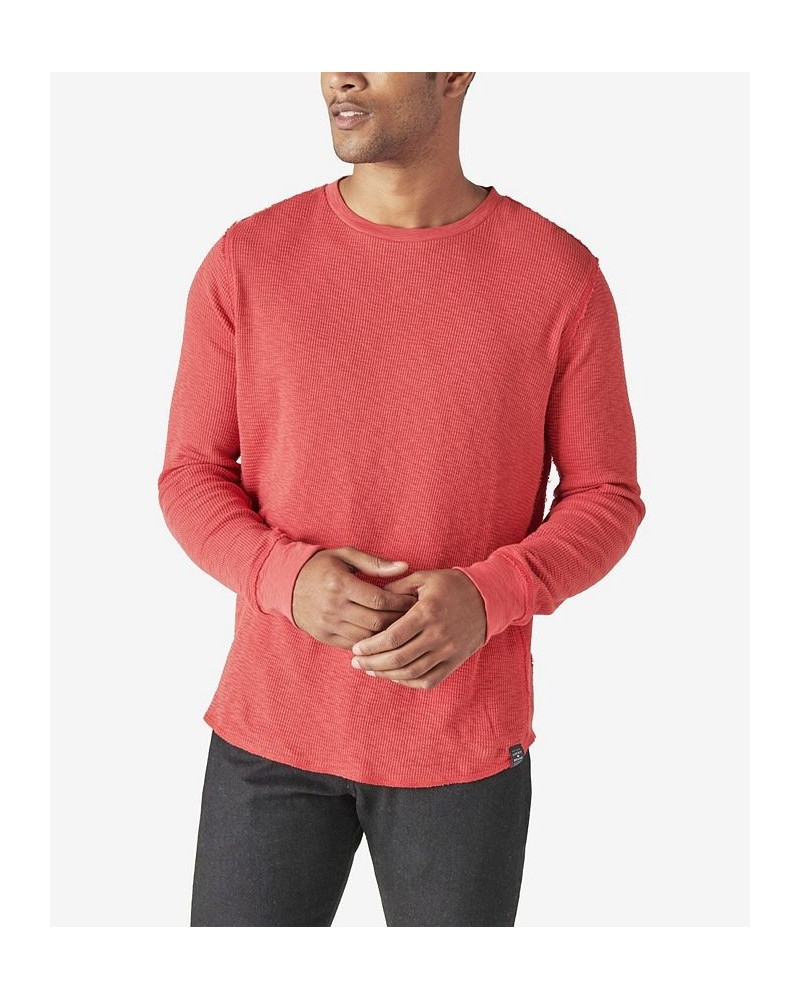 Men's Thermal Crewneck Long Sleeve Sweater $32.67 Sweaters